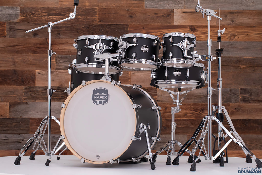 MAPEX MARS MAPLE 6 PIECE FUSION KIT, MATTE BLACK