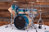 MAPEX SATURN CLASSIC 7 PIECE 3 UP / 2 DOWN DRUM KIT WITH GONG DRUM, AQUA FADE