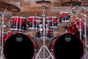 MAPEX SATURN CLASSIC 10 PIECE MONSTER DOUBLE BASS DRUM KIT, SCARLET FADE