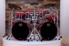 MAPEX SATURN CLASSIC 10 PIECE MONSTER DOUBLE BASS DRUM KIT, SCARLET FADE