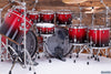 MAPEX SATURN CLASSIC 10 PIECE MONSTER DOUBLE BASS DRUM KIT, SCARLET FADE