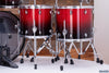 MAPEX SATURN CLASSIC 10 PIECE MONSTER DOUBLE BASS DRUM KIT, SCARLET FADE