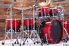 MAPEX SATURN CLASSIC 10 PIECE MONSTER DOUBLE BASS DRUM KIT, SCARLET FADE