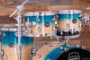 MAPEX SATURN CLASSIC 4 PIECE 20" KICK DRUM KIT, AQUA FADE