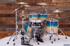 MAPEX SATURN CLASSIC 4 PIECE 20" KICK DRUM KIT, AQUA FADE