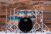 MAPEX SATURN CLASSIC 6 PIECE CUSTOM SPEC DRUM KIT 3 UP / 2 DOWN, AQUA FADE