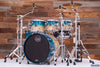 MAPEX SATURN CLASSIC 6 PIECE CUSTOM SPEC DRUM KIT 3 UP / 2 DOWN, AQUA FADE