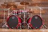 MAPEX SATURN CLASSIC 7 PIECE DOUBLE BASS DRUM KIT, SCARLET FADE