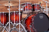 MAPEX SATURN EVOLUTION MAPLE / WALNUT 5 PIECE DRUM KIT, MAPLE BURL BLAZE LTD. EDITION