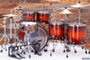 MAPEX SATURN EVOLUTION MAPLE / WALNUT 5 PIECE DRUM KIT, MAPLE BURL BLAZE LTD. EDITION