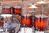 MAPEX SATURN EVOLUTION MAPLE / WALNUT 5 PIECE DRUM KIT, MAPLE BURL BLAZE LTD. EDITION