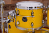 MAPEX SATURN EVOLUTION MAPLE / WALNUT 4 PIECE DRUM KIT, TUSCAN YELLOW, EX DEMO