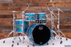 MAPEX SATURN EVOLUTION MAPLE / WALNUT 4 PIECE DRUM KIT, EXOTIC AZURE BURST