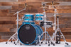 MAPEX SATURN EVOLUTION MAPLE / WALNUT 4 PIECE DRUM KIT, EXOTIC AZURE BURST