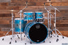 MAPEX SATURN EVOLUTION MAPLE / WALNUT 4 PIECE DRUM KIT, EXOTIC AZURE BURST CUSTOM ORDER