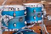 MAPEX SATURN EVOLUTION MAPLE / WALNUT 4 PIECE DRUM KIT, EXOTIC AZURE BURST DEEP SIZES