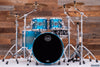 MAPEX SATURN EVOLUTION MAPLE / WALNUT 4 PIECE DRUM KIT, EXOTIC AZURE BURST CUSTOM ORDER