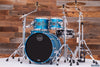 MAPEX SATURN EVOLUTION MAPLE / WALNUT 4 PIECE DRUM KIT, EXOTIC AZURE BURST CUSTOM ORDER