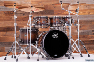 MAPEX SATURN EVOLUTION MAPLE / WALNUT 5 PIECE DRUM KIT, EXOTIC NIGHT FOREST BURST