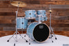 MAPEX VENUS 5 PIECE FUSION DRUM KIT WITH HARDWARE, CYMBALS & STOOL, AQUA BLUE SPARKLE