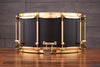 NOBLE & COOLEY 14 X 7 SS CLASSIC WALNUT SOLID SHELL SNARE DRUM, MATTE BLACK (PRE-LOVED)