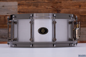 NOBLE & COOLEY 14 X 6 ALLOY RAW CAST ALUMINIUM SNARE DRUM WITH CAST HOOPS