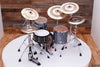 NOBLE & COOLEY CD MAPLE 3 PIECE BOP DRUM KIT, HEMATITE SPARKLE (PRE-LOVED)