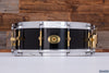 NOBLE & COOLEY 14 X 5 SOLID SHELL MAPLE SNARE DRUM, OWNED BY CHRIS WHITTEN, PIANO BLACK