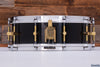 NOBLE & COOLEY 14 X 5 SOLID SHELL MAPLE SNARE DRUM, OWNED BY CHRIS WHITTEN, PIANO BLACK