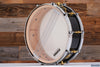 NOBLE & COOLEY 14 X 5 SOLID SHELL MAPLE SNARE DRUM, OWNED BY CHRIS WHITTEN, PIANO BLACK