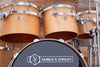 NOBLE & COOLEY ONE OF A KIND HORIZON CONCERT TOM DRUM KIT OWNED BY CHRIS WHITTEN, NATURAL MAPLE