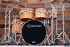 NOBLE & COOLEY ONE OF A KIND HORIZON CONCERT TOM DRUM KIT OWNED BY CHRIS WHITTEN, NATURAL MAPLE