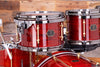 NOBLE & COOLEY WALNUT CLASSIC, 6 PIECE DRUM KIT, TRANSLUCENT CHERRY RED LACQUER