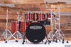 NOBLE & COOLEY WALNUT CLASSIC, 6 PIECE DRUM KIT, TRANSLUCENT CHERRY RED LACQUER