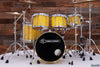 NOBLE & COOLEY HORIZON SERIES 5 PIECE DRUM KIT, YELLOW GLOSS, PREVIOUSLY OWNED BY BOB GATZEN