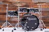 NOBLE & COOLEY STAR SERIES 5 PIECE DRUM KIT, OWNED BY CHRIS WHITTEN, PIANO BLACK