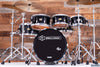 NOBLE & COOLEY STAR SERIES 5 PIECE DRUM KIT, OWNED BY CHRIS WHITTEN, PIANO BLACK