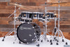 NOBLE & COOLEY STAR SERIES 5 PIECE DRUM KIT, OWNED BY CHRIS WHITTEN, PIANO BLACK