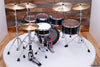 NOBLE & COOLEY STAR SERIES 5 PIECE DRUM KIT, OWNED BY CHRIS WHITTEN, PIANO BLACK