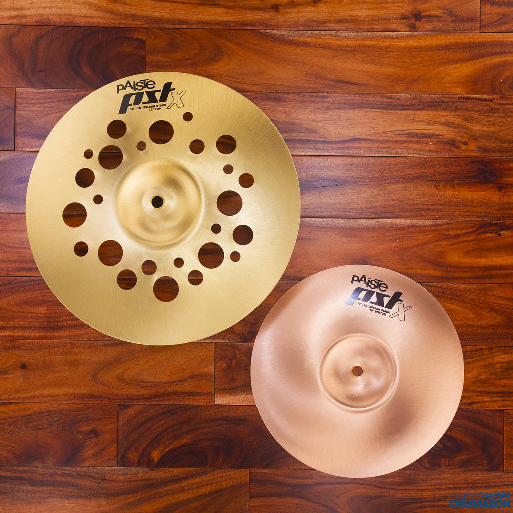 PAISTE 12" / 10" PSTX SPLASH STACK CYMBALS