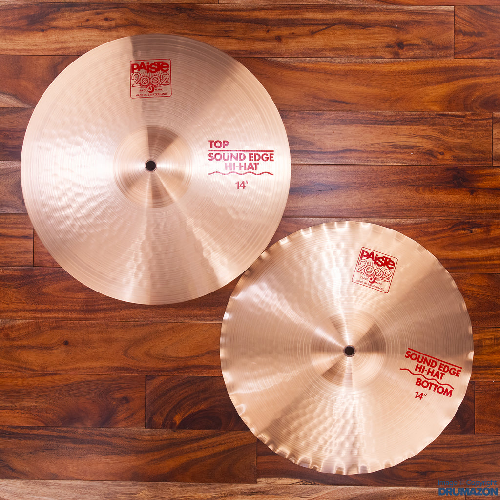 PAISTE 14" 2002 SOUND EDGE HI-HATS (PAIR)