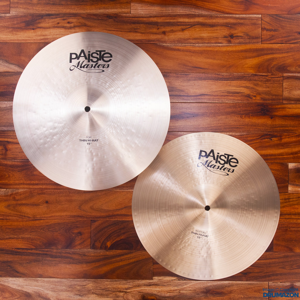 PAISTE 15" MASTERS THIN HI-HATS (PAIR)