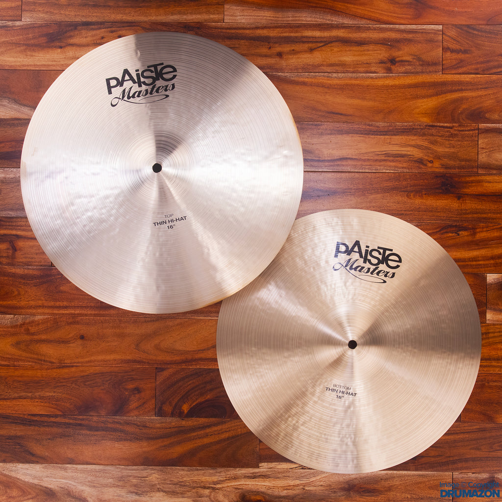 PAISTE 16" MASTERS THIN HI-HATS (PAIR)