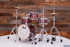 PEARL MIDTOWN 4 PIECE COMPACT DRUM KIT WITH BAGS, BLACK CHERRY GLITTER