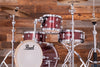 PEARL MIDTOWN 4 PIECE COMPACT DRUM KIT WITH BAGS, BLACK CHERRY GLITTER