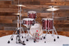 PEARL MIDTOWN 4 PIECE COMPACT DRUM KIT WITH BAGS, BLACK CHERRY GLITTER