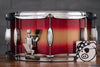 PORK PIE 14 X 6.5 HIP PIG SNARE DRUM, RED GOLD DUCO