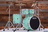 PORK PIE USA CUSTOM 5 PIECE DRUM KIT, SATIN SEAFOAM GREEN