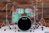 PORK PIE USA CUSTOM 5 PIECE DRUM KIT, SATIN SEAFOAM GREEN