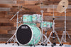 PORK PIE USA CUSTOM 5 PIECE DRUM KIT, SATIN SEAFOAM GREEN